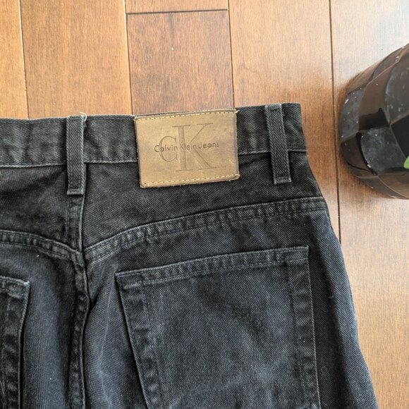 CALVIN KLEIN VINTAGE BLACK WASH JEANS - Picture 2 of 5